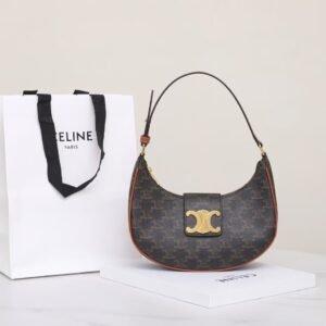 CELINE AVA Underarm HAND BAG IN TRIOMPHE CANVAS