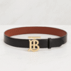 Burberry TB Monogram Leather Belt
