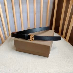 Burberry TB Monogram Leather Belt