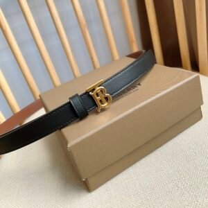 Burberry TB Monogram Leather Belt