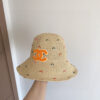 Chanel Woven Straw Bucket Hat with CC Logo