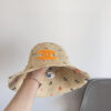 Chanel Woven Straw Bucket Hat with CC Logo