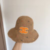 Chanel Woven Straw Bucket Hat with CC Logo