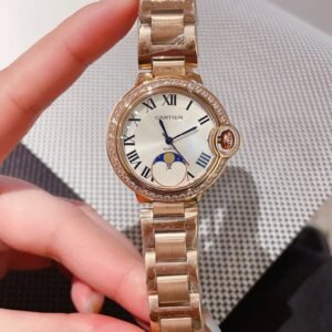 Cartier Ballon Bleu de Cartier Moonphase Diamond-Set Watch