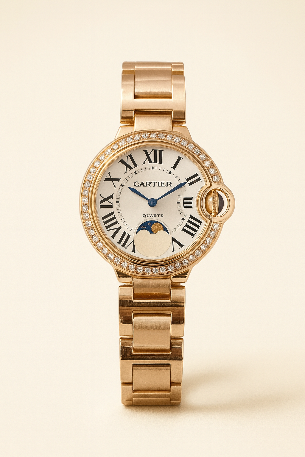 Cartier Ballon Bleu de Cartier Moonphase Diamond-Set Watch