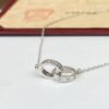 Cartier Love Necklace – Interlocking Rings Pendant