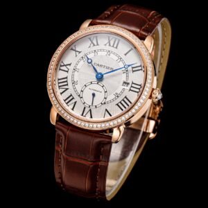 Cartier Ronde Louis Cartier Diamond-Set Watch