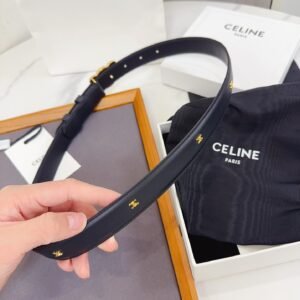 Celine Triomphe Belt in Smooth Calfskin