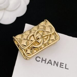 Chanel Golden Handbag Brooch