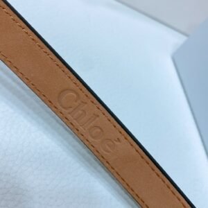 Chloé Logo Script Buckle Belt