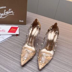 Christian Louboutin Follies Strass PVC Heels