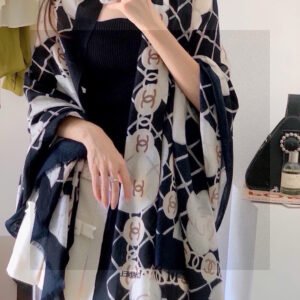 Chanel Classic Camellia Luxury Scarf