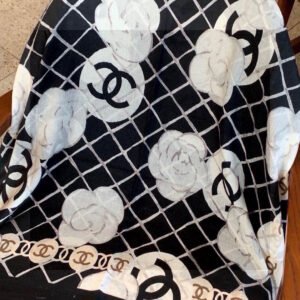 Chanel Classic Camellia Luxury Scarf