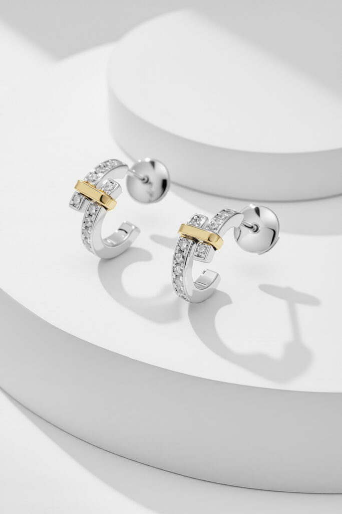 Tiffany Edge Hoop Earrings