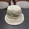 Fendi Monogram Bucket Hat with Gold Logo