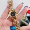 Gucci 3900 Series Black Dial Gold Bracelet Watch