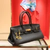 Hermès Birkin 35 – Black Clemence with Gold Charms
