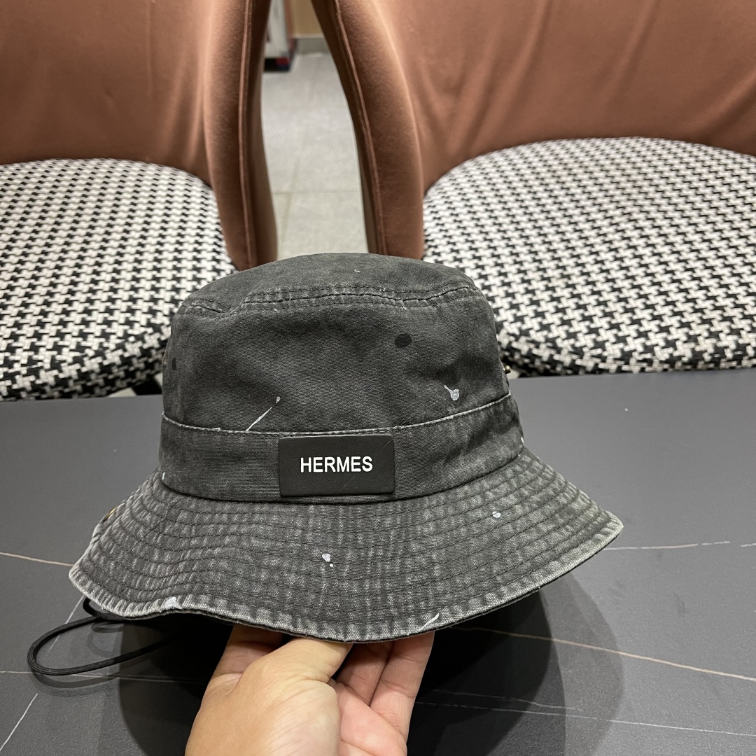 Hermès Canvas Bucket Hat