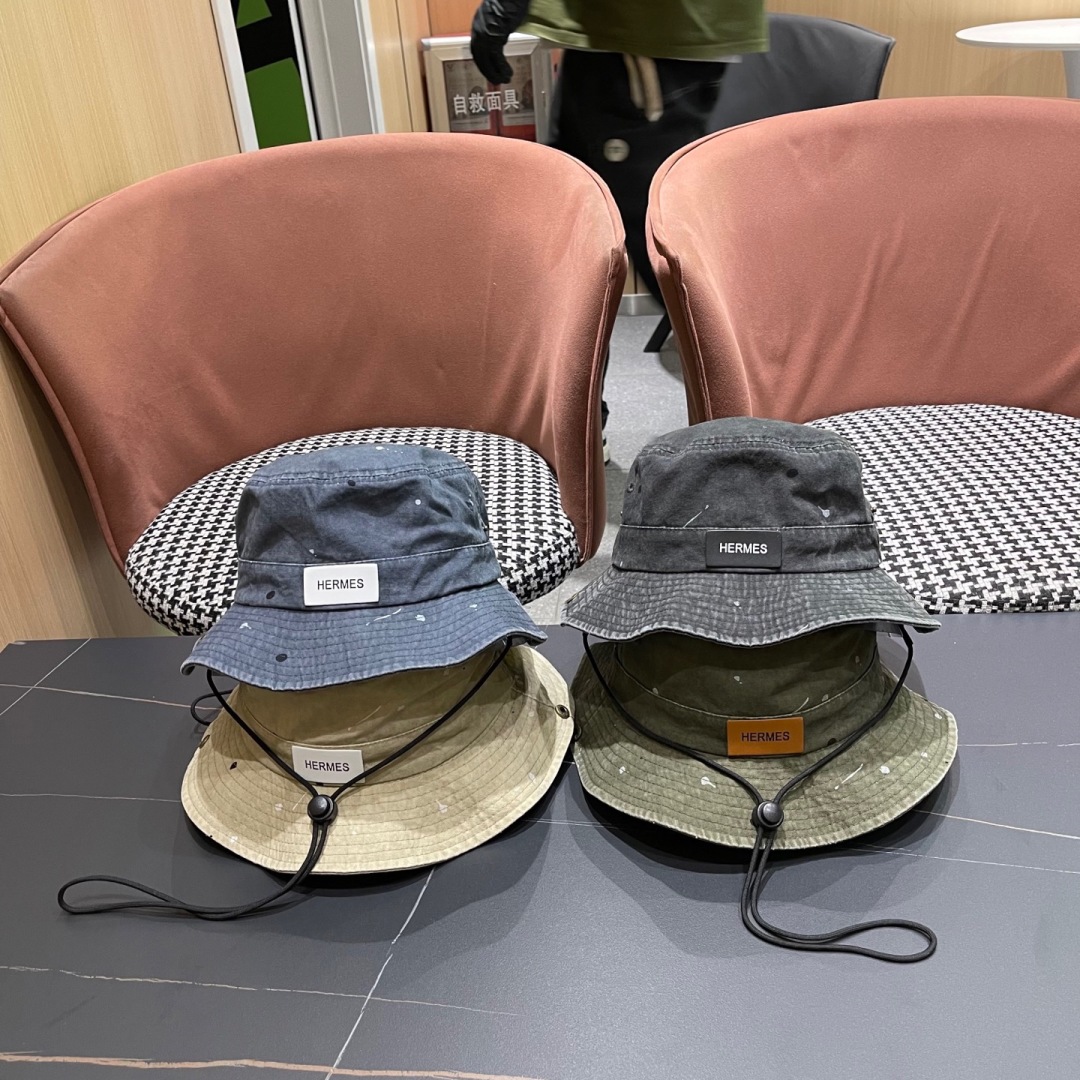 Hermès Canvas Bucket Hat