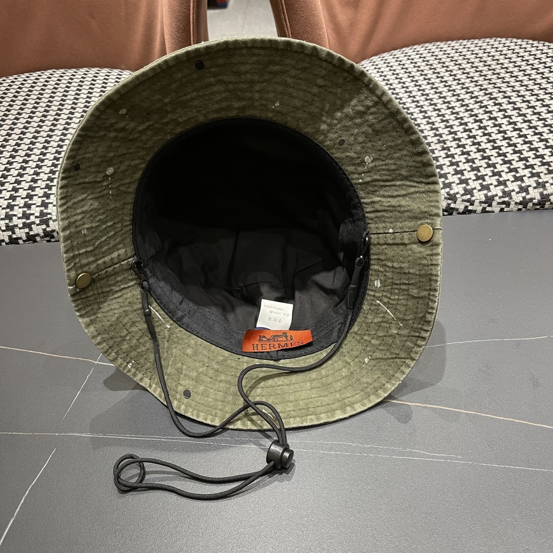 Hermès Canvas Bucket Hat