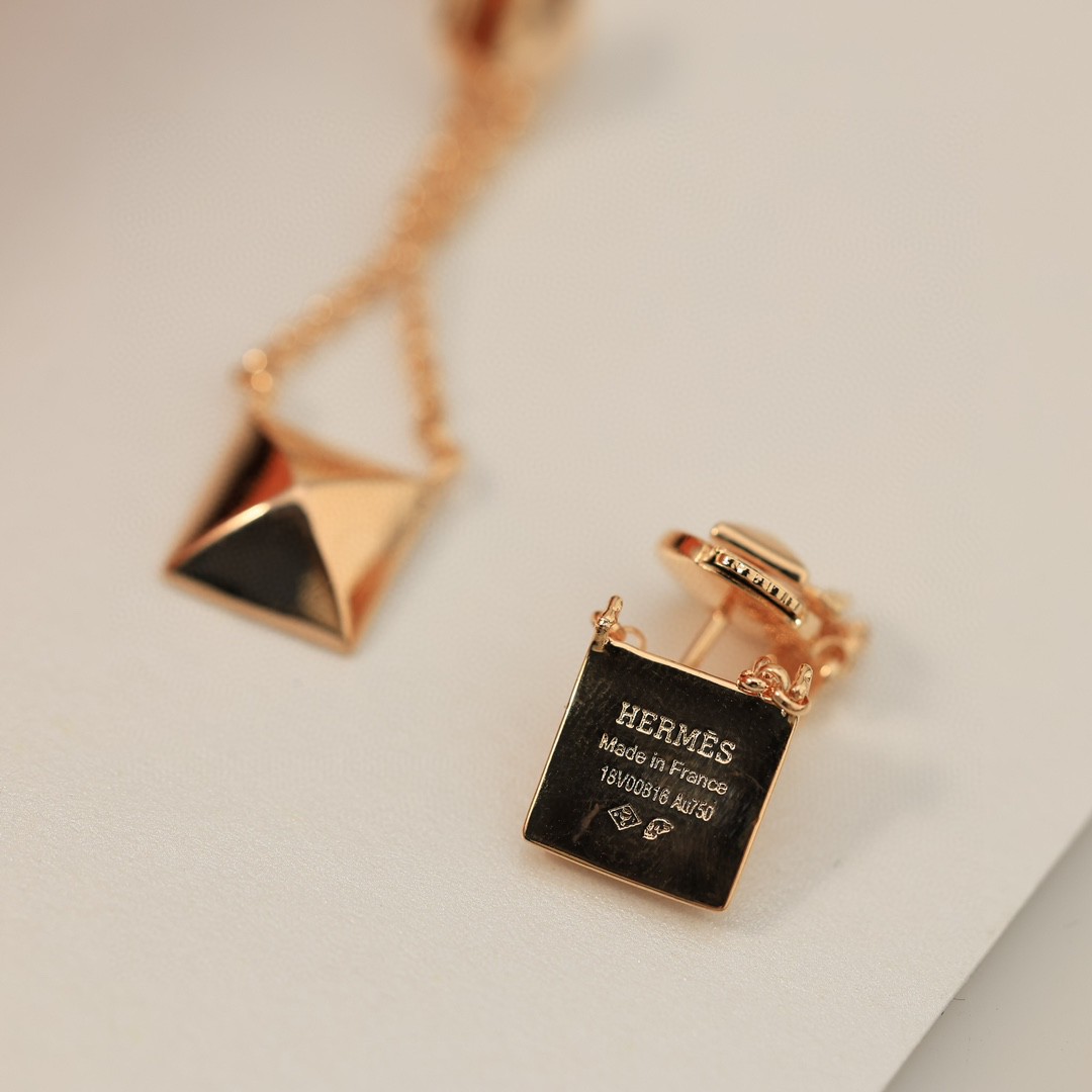 Hermès Clou d'H dangle Earrings