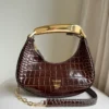 Tom Ford Bianca Mini Mock-Croc Hobo Top Handle Bag - Blue