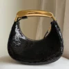 Tom Ford Bianca Mini Hobo Bag in Black Sequins