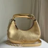 Tom Ford Bianca Mini Metallic Hobo Bag
