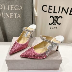 Jimmy Choo Bing Slingback Diamond High-Heeled Sandals
