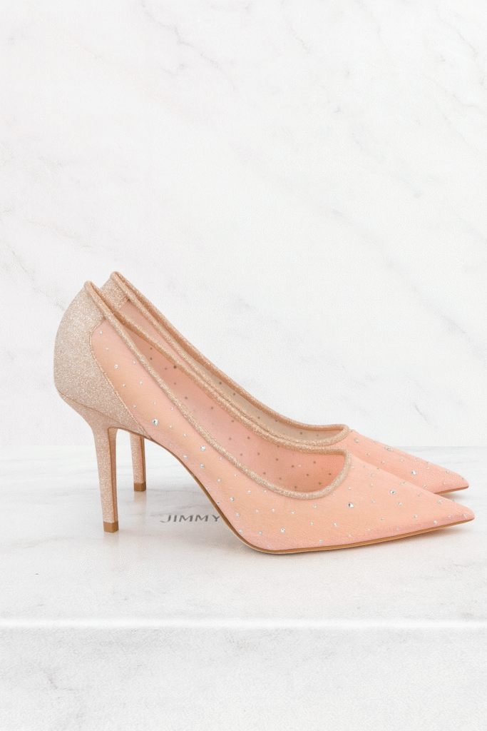 Jimmy-Choo-Classic-Mesh-High-Heels-