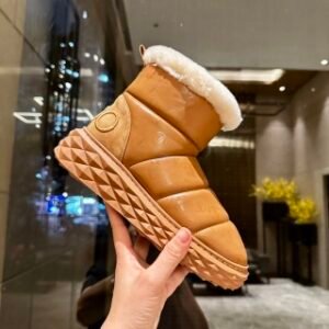 Jimmy Choo Latte Nappa Leather Boots