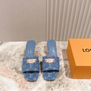LV Denim Cherry Heels