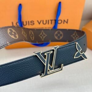LV Iconic Reversible Belt 30mm Black