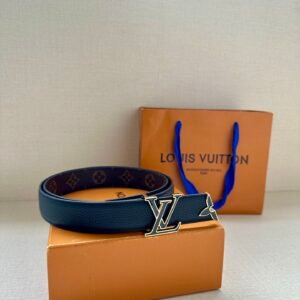 LV Iconic Reversible Belt 30mm Black