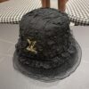 Louis Vuitton Lace-Trim Bucket Hat