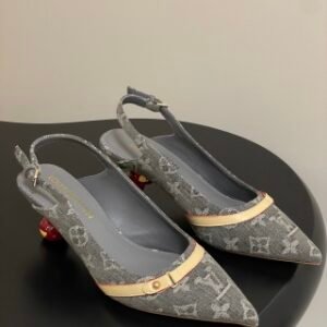 LV Monogram Cherry Heel Sandals
