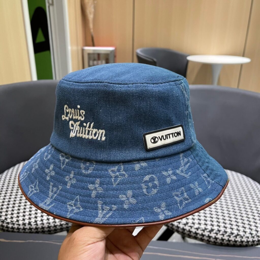 LV Monogram Denim Bucket Hat