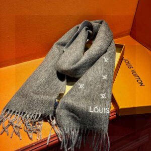 LV Monogram Wool & Cashmere Scarf
