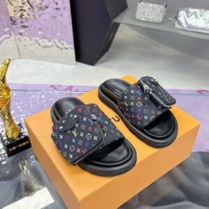 LV x TM Pool Pillow Flat Comfort Slides