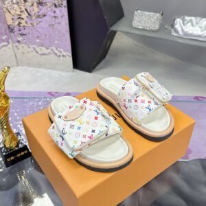 LV x TM Pool Pillow Flat Comfort Slides