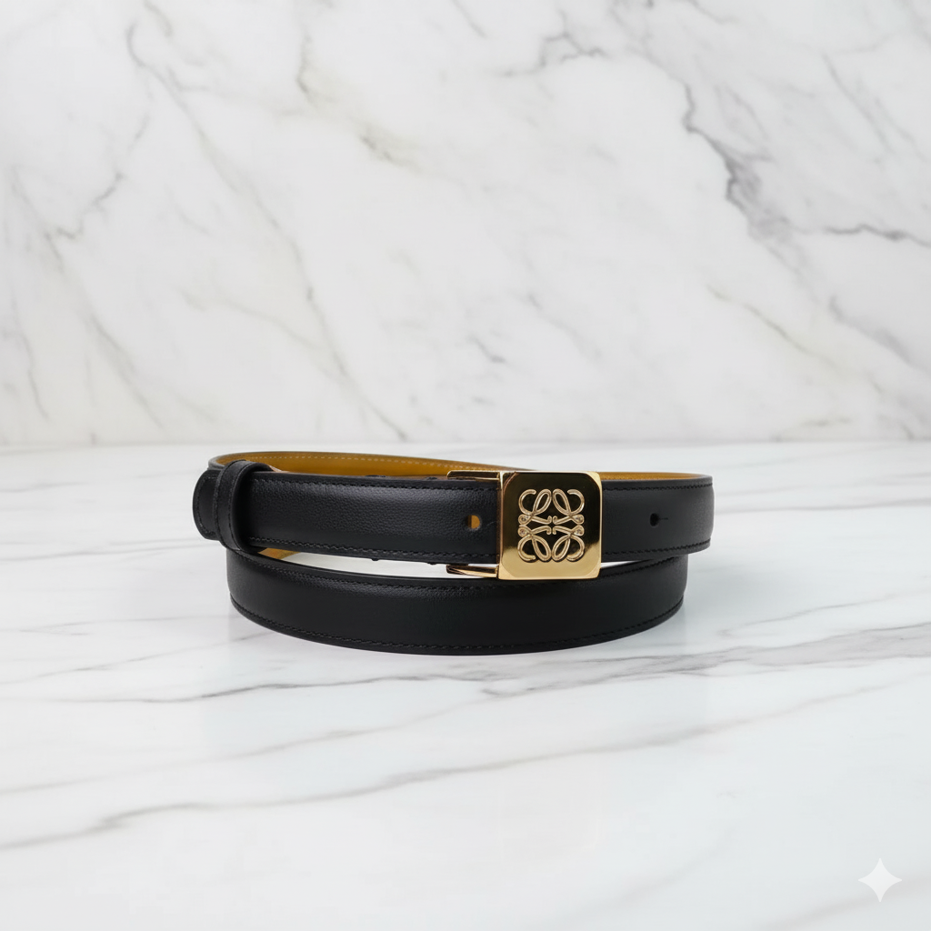 Loewe Anagram Square Buckle Reversible Belt