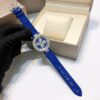 Louis Vuitton Blue Mother-of-Pearl Monogram Flower & Diamond-Set Bezel