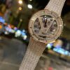 Louis Vuitton Tambour Monogram Diamond Pave Watch