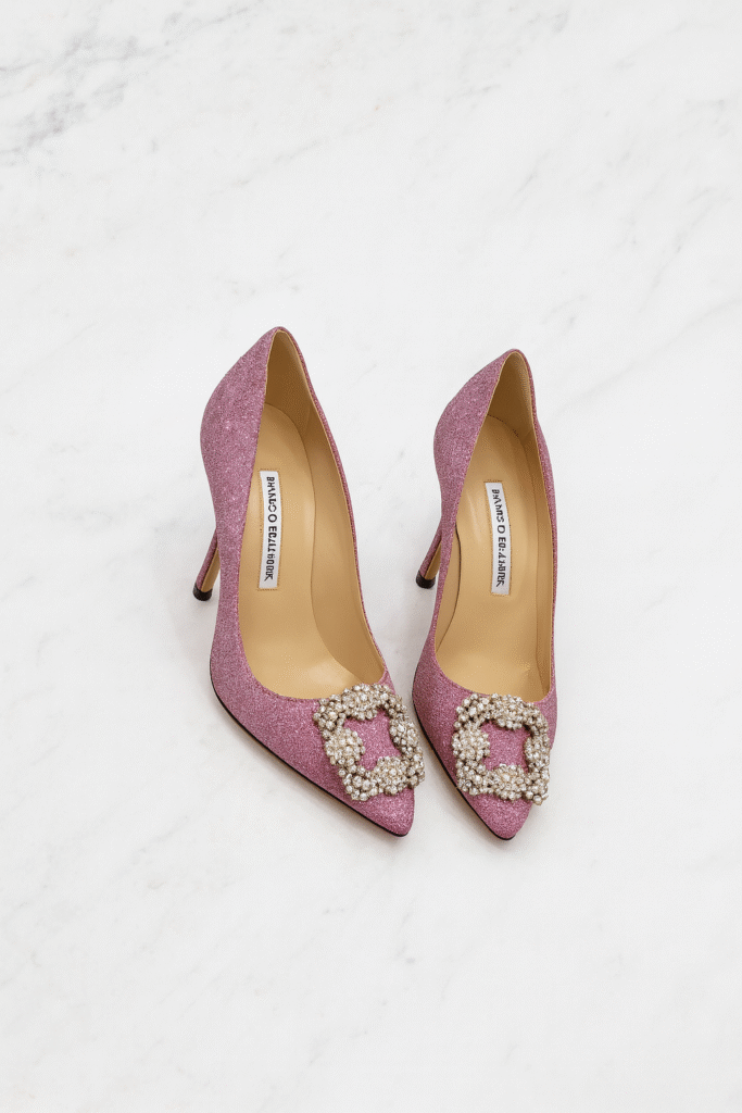 Manolo-Blahnik-Hangisi-Glitter-Pumps-