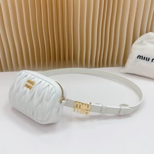 Miu Miu Matelassé Leather Belt Bag