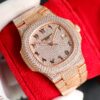 Patek Philippe Nautilus Full Diamond Arabic Dial
