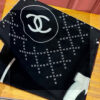 Chanel Oversized Square Scarf with CC Logo