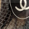 Chanel Oversized Square Scarf with CC Logo