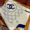 Chanel Oversized Square Scarf with CC Logo
