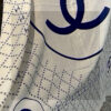 Chanel Oversized Square Scarf with CC Logo